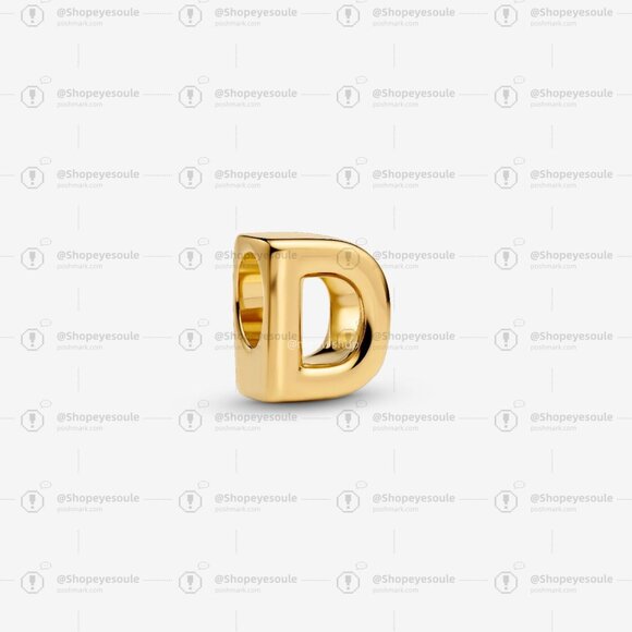 Pandora Letter D Alphabet Charm - Picture 1 of 4